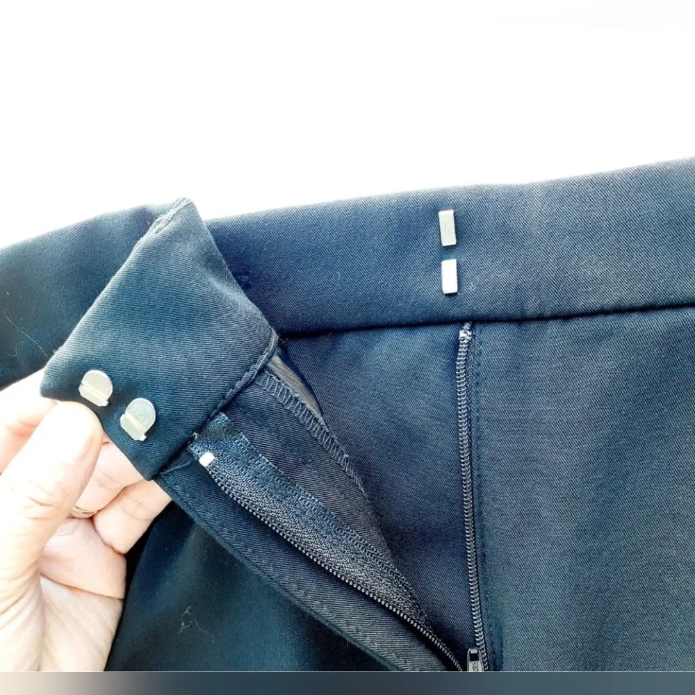 Alfani Women's Black Straight Leg Dress Pants 6 - Picture 7 of 13